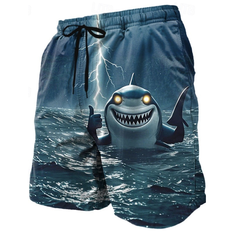 Trunks Board Surf - Pantaloni corti con squalo pesce fresco