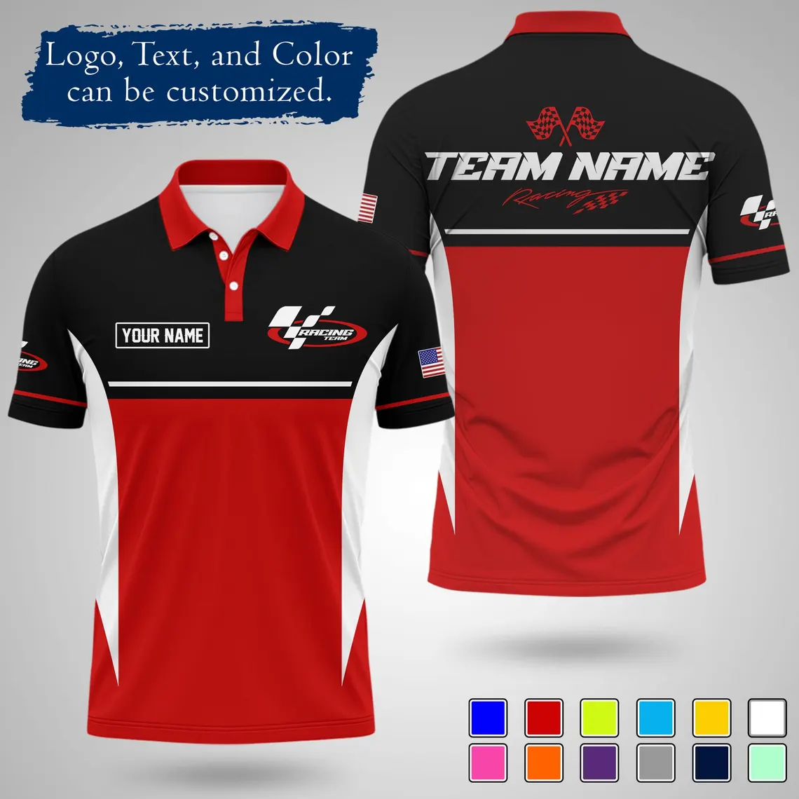 Polo Shirt Pique - Nuova Maglia Polo da Corsa Personalizzata