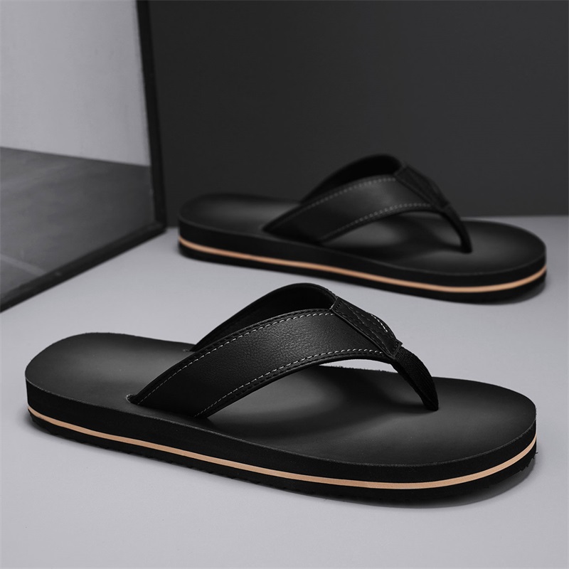 Flip Flop Leather Men - Infradito da uomo in ecopelle lavata