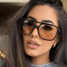 Sunglasses Aviator Polarized - Occhiali da sole quadrati neri stile