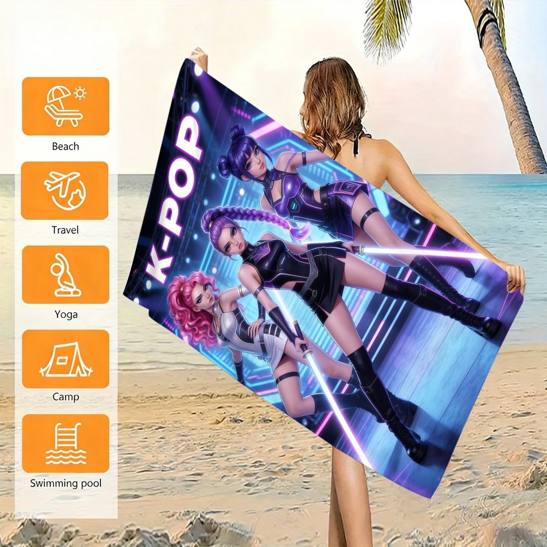 Telo Mare Grande con Stampa K- - Beach Towel Large recensione e prezzo