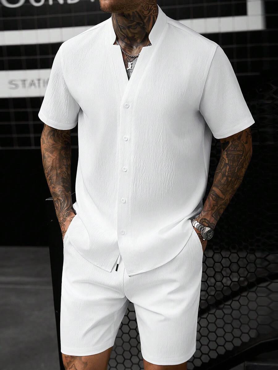 Set Camicia a Maniche Corte e  - Short Linen Drawstring recensione e prezzo